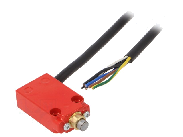 Eindschakelaar; pin Ø8mm; NO + NC; 10A; max.250VAC; kabel 1 m Eindschakelaar; pin Ø8mm; NO + NC; 10A; max.250VAC; kabel 1 m